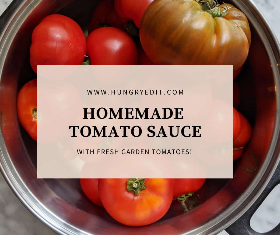 How to Make Homemade Tomato Sauce (With Fresh Tomatoes) - Hungry Edit Easy!