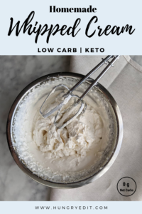 Keto whipped cream