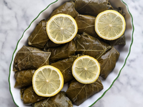 Instant Pot Keto Dolmades (Greek Stuffed Grape Leaves) - Hungry Edit