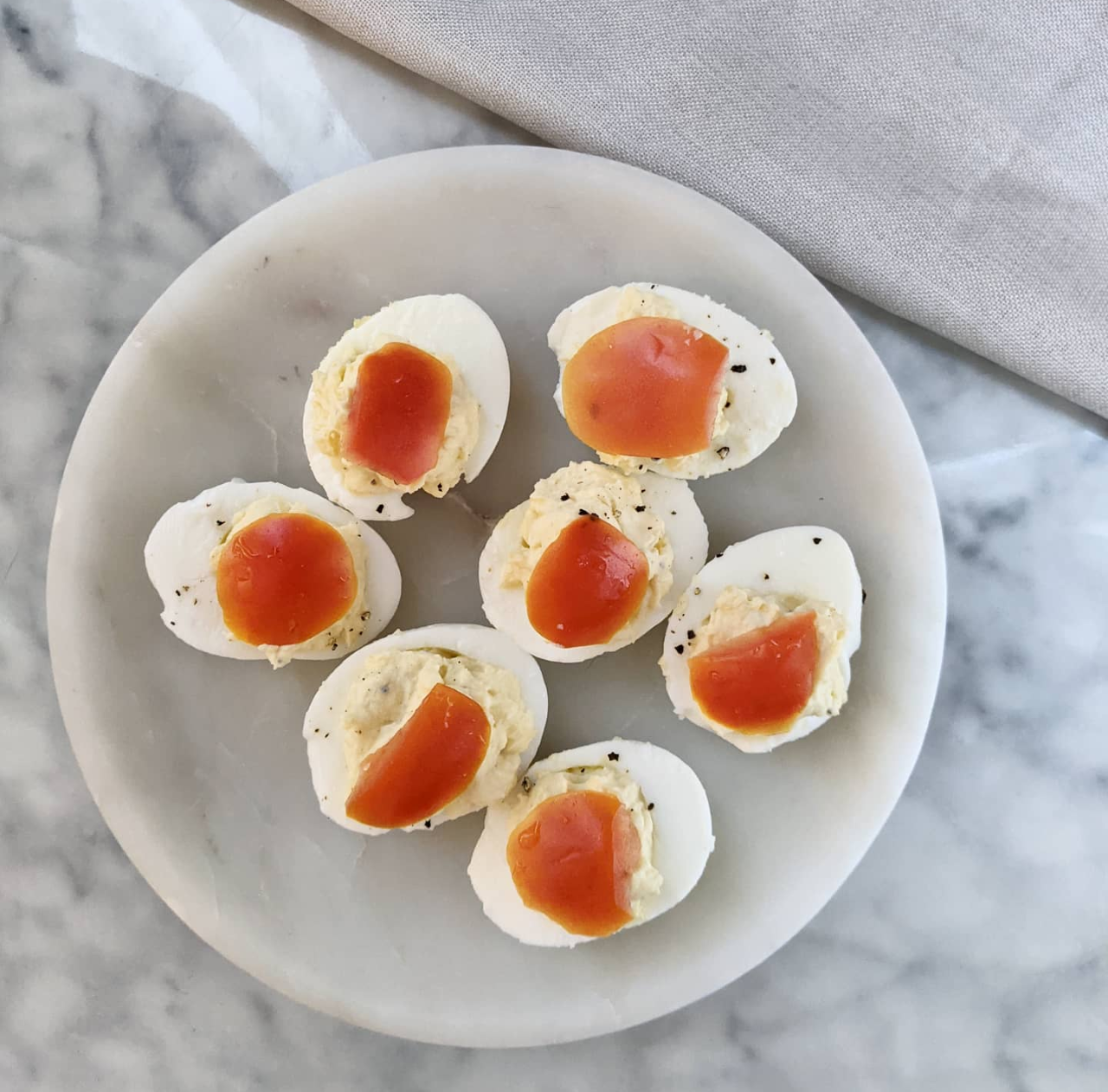 Devilled Eggs with Cream Cheese