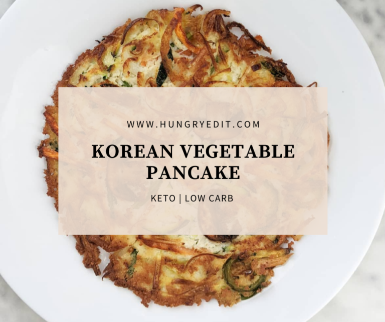 Keto Korean Vegetable Pancake (Yachaejeon: 야채전) - With Almond Flour