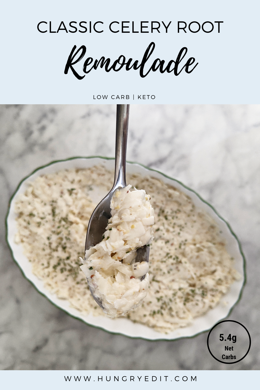 Keto Celery Root Remoulade (Celeri Remoulade) - 5.4g Net Carbs