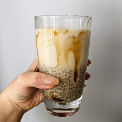 Keto Brown Sugar Milk Tea - With Chia Seeds 1 Net Carb