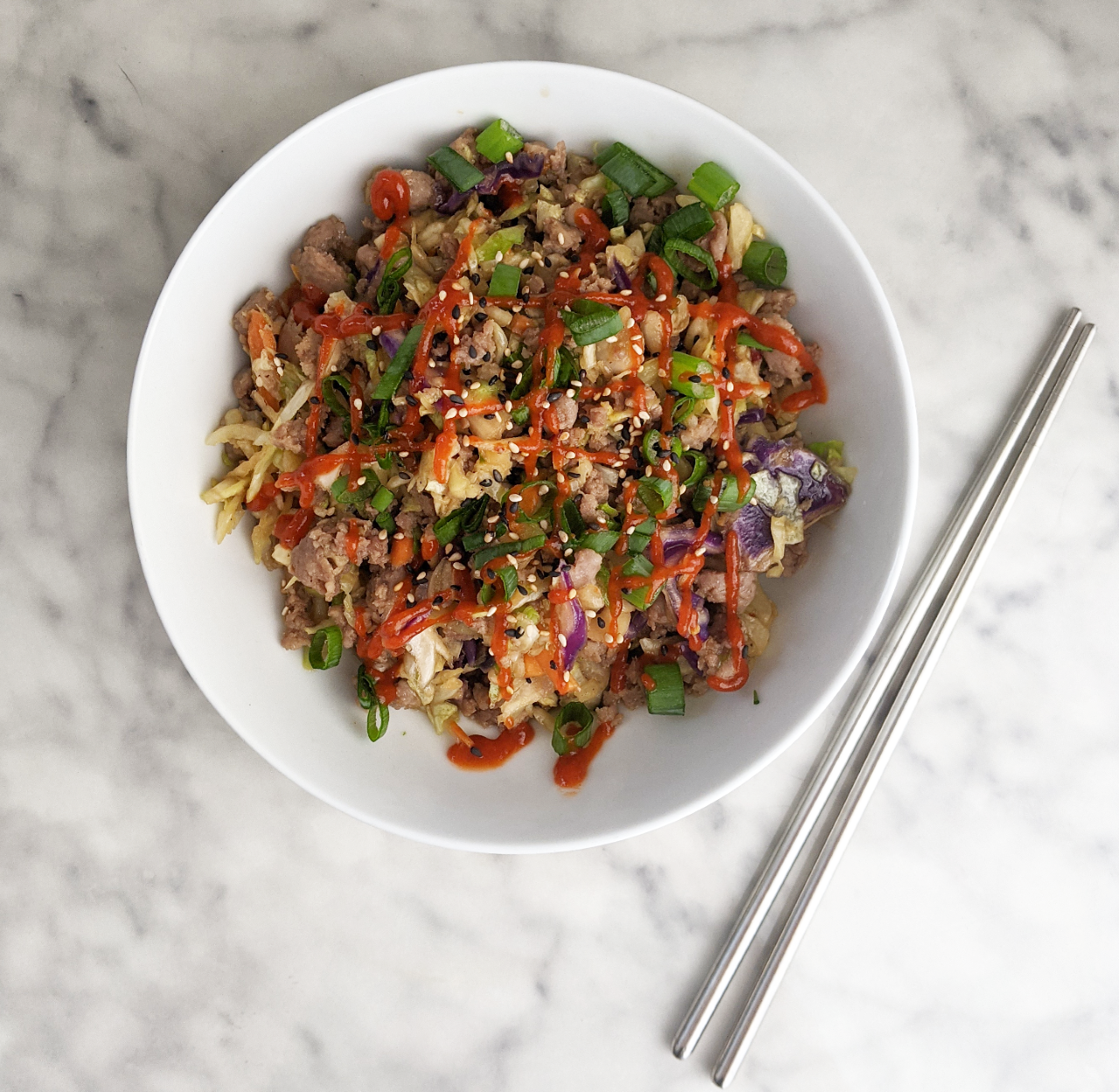Keto Egg Roll in a Bowl