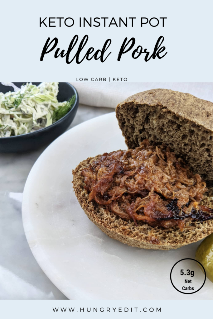 Instant Pot Keto Pulled Pork with Diet Coke 5.3g Net Carbs