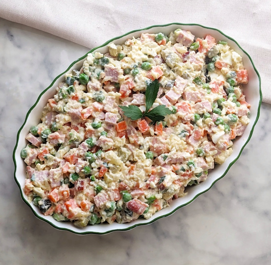 Keto Olivier Salad Russian Potato Salad