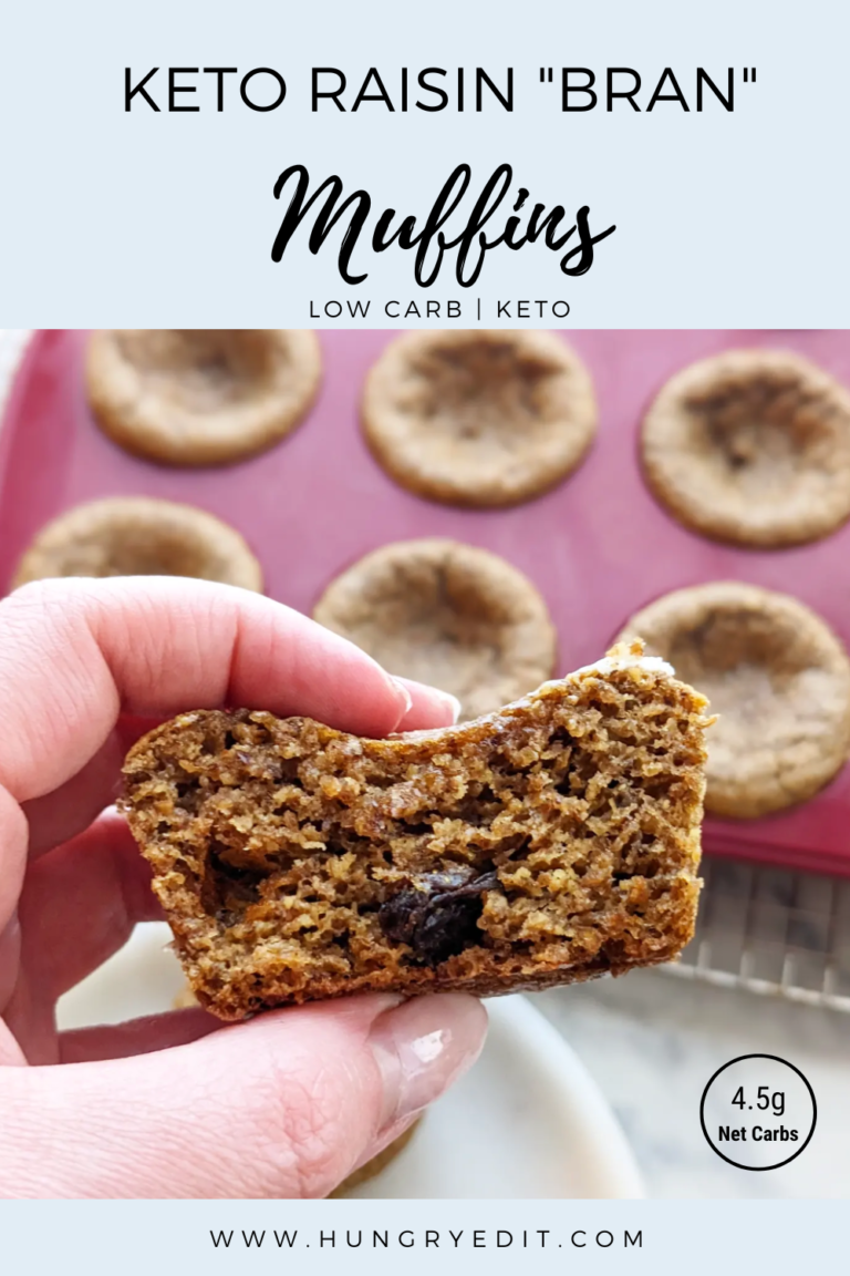 Keto Raisin "Bran" Muffins (With Flaxseed Meal) Hungry Edit